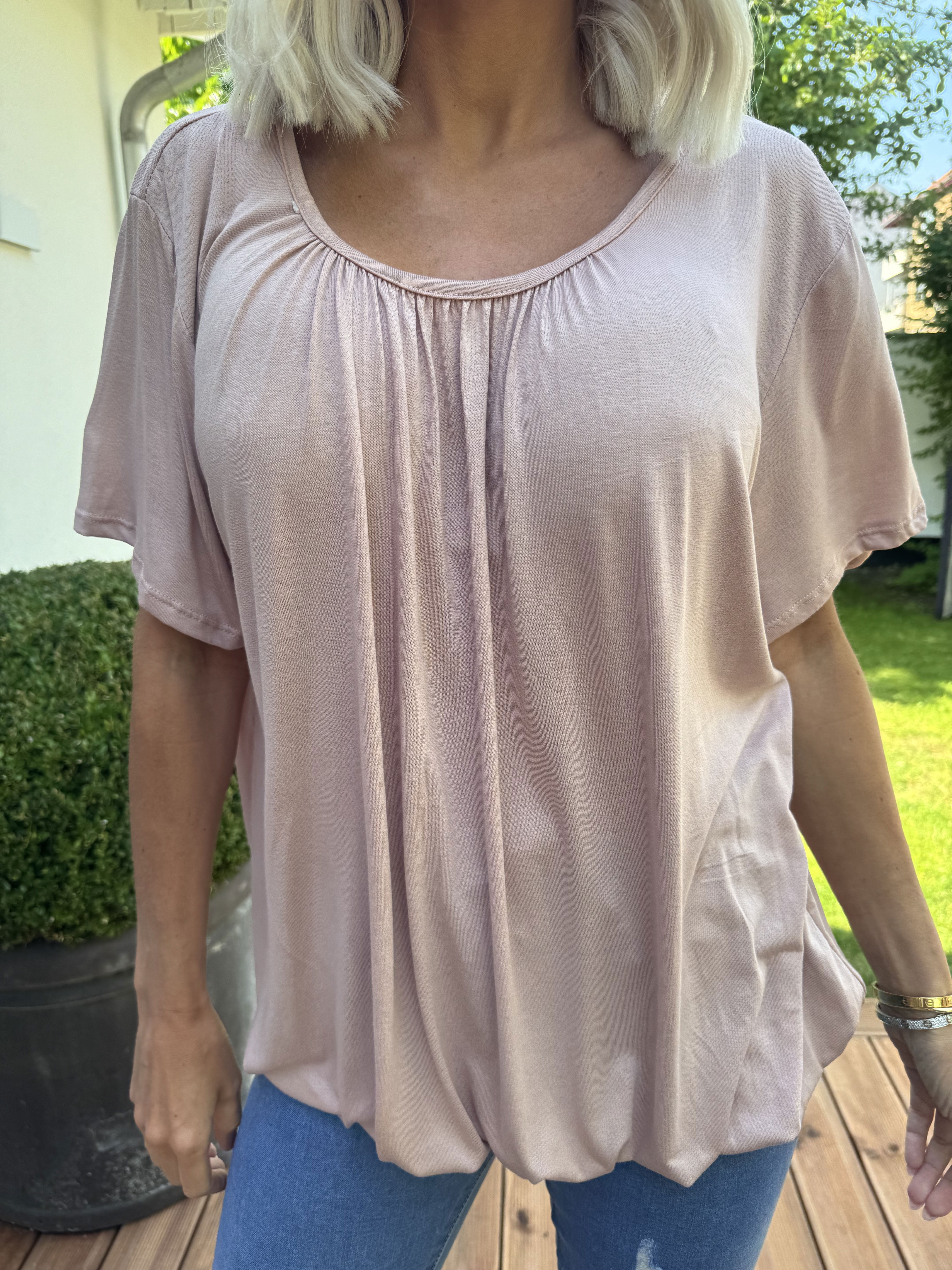 Miracle t-shirt - Basis t-shirt med elastik forneden (bestseller)